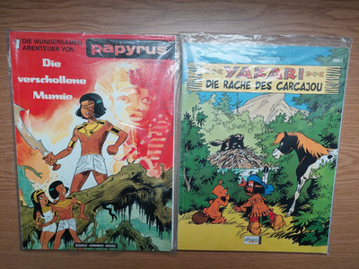 Comics ''Yakari'' und ''Papyrus'', aus Sammlerhand