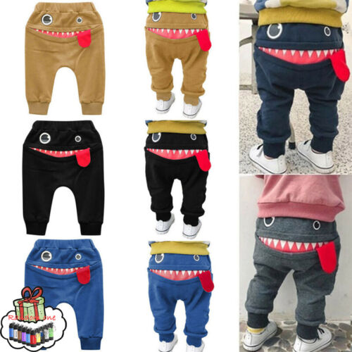 Baby Children Infant Kids Boys Girls Cartoon Tongue Cute Pants Trouser Pants