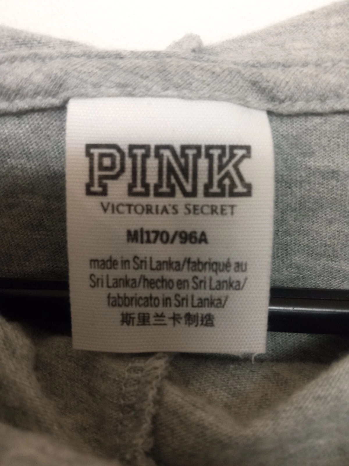 UNDERCOVER Felpa con cappuccio leggera ROSA di Victoria Secret taglia M