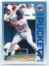 1992 Fleer 7-Eleven Citgo Performers - #11 - Kirby Puckett - Minnesota Twins