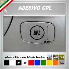 ADESIVO GPL TAPPO SERBATOIO AUTO CIRCOLAZIONE VINILE PRESPAZIATO STICKER TUNING