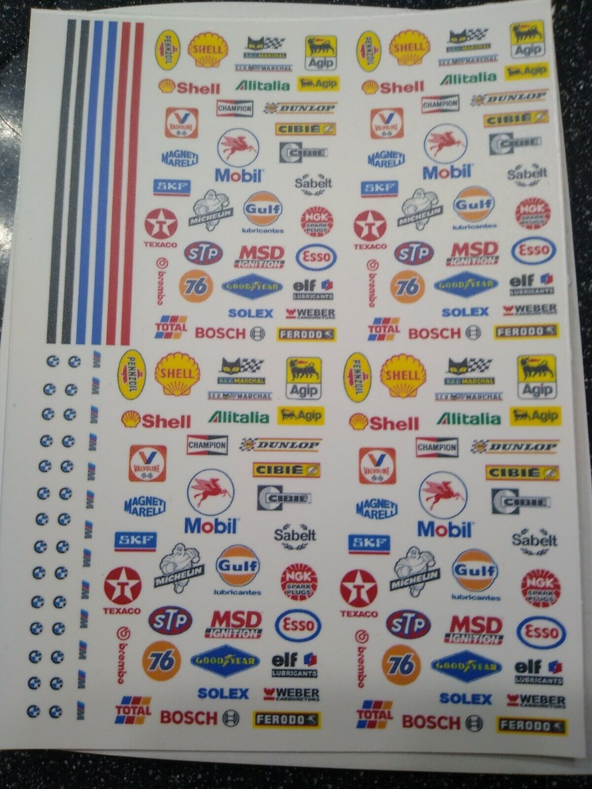 RACING Clear! WATER-SLIDE DECALS FOR HOT WHEELS, MATCHBOX,1:64  MADE IN USA!