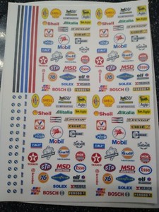 Decalcomanie Water-Slide Trasparenti Fanta - Scala 1/64 Per Hot Wheels E Modellini