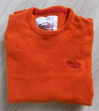 SUPERDRY PREMIUM BLACK LABEL Women's Sweater Long Sleeve L Orange