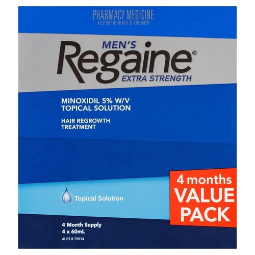 NEW Regaine Mens Extra Strength Hair Growth Treatment for Hair Loss 4 PACK AU - Picture 2 of 5