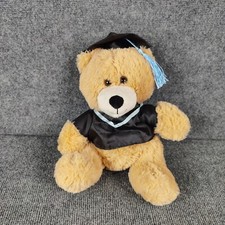 Graduation Congratulations Teddy Bear Plush Black Cap Gown Stuffed Animal Gift
