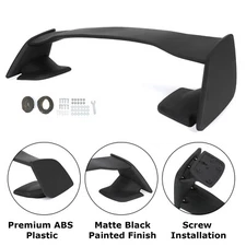 Rear Trunk Spoiler Wing JDM Style Matte Black For Subaru WRX STI 2015-2021 2018