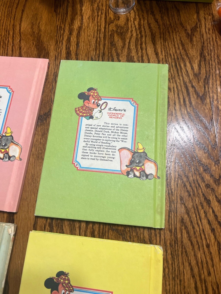 Vintage 70s Walt Disney Wonderful World Of Reading Lot 4
