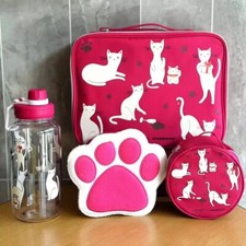 Starbucks X Kate Spade edición limitada organizador de viaje/bolsa de maquillaje - gato y pata
