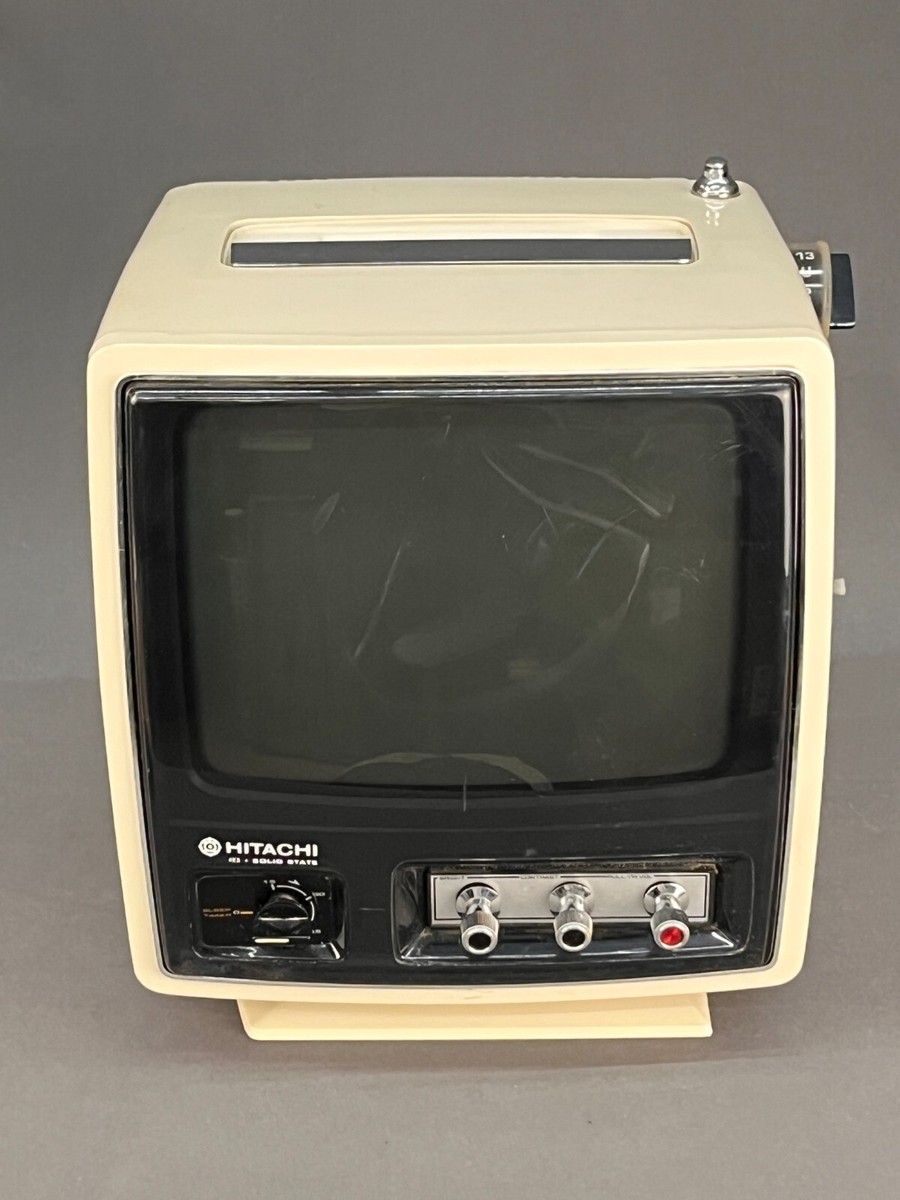 Vintage HITACHI Cube Style TRANSISTOR TV MODEL I-48; Circa 1976 | eBay