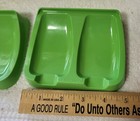 Tupperware DOUBLE SPOON REST Green Vintage #1226-4  #1226-1  Lot Of 2  — photo 5