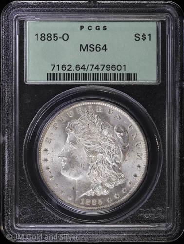 1885-O $1 Morgan Silver Dollar PCGS MS 64 | OGH Uncirculated UNC BU