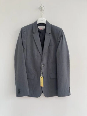 John Lewis Erbstück Blazer Jacke grau uni Hochzeit formell Jungen 13 Jahre - neu mit Etikett