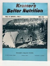 1970 JUNE KRAMER'S BETTER NUTRITION Health Food Journal Magazine Products