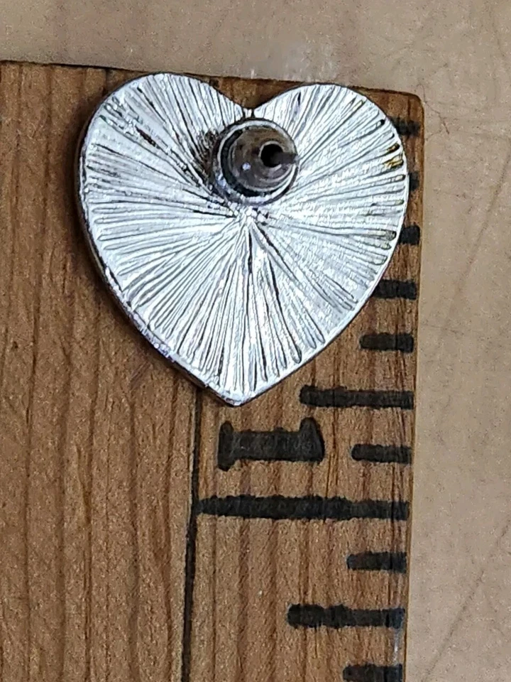 Guess Studs Party Hearts Black Enamel Logo Earrings  BARELY Worn - Image 3 of 3