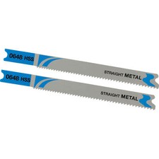 Stanley FatMax Straight Cutting U Shank Jigsaw Blades for Metal Pack of 2