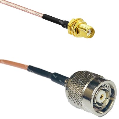 RG316 SSMA Female to RP-TNC MALE RF Cable Rapid-SHIP LOT
