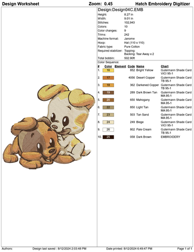 LINDA COLECCIÓN PERRO MÁQUINA BORDAR DISEÑOS BROTHER PES UNIDAD USB - Imagen 4 de 10