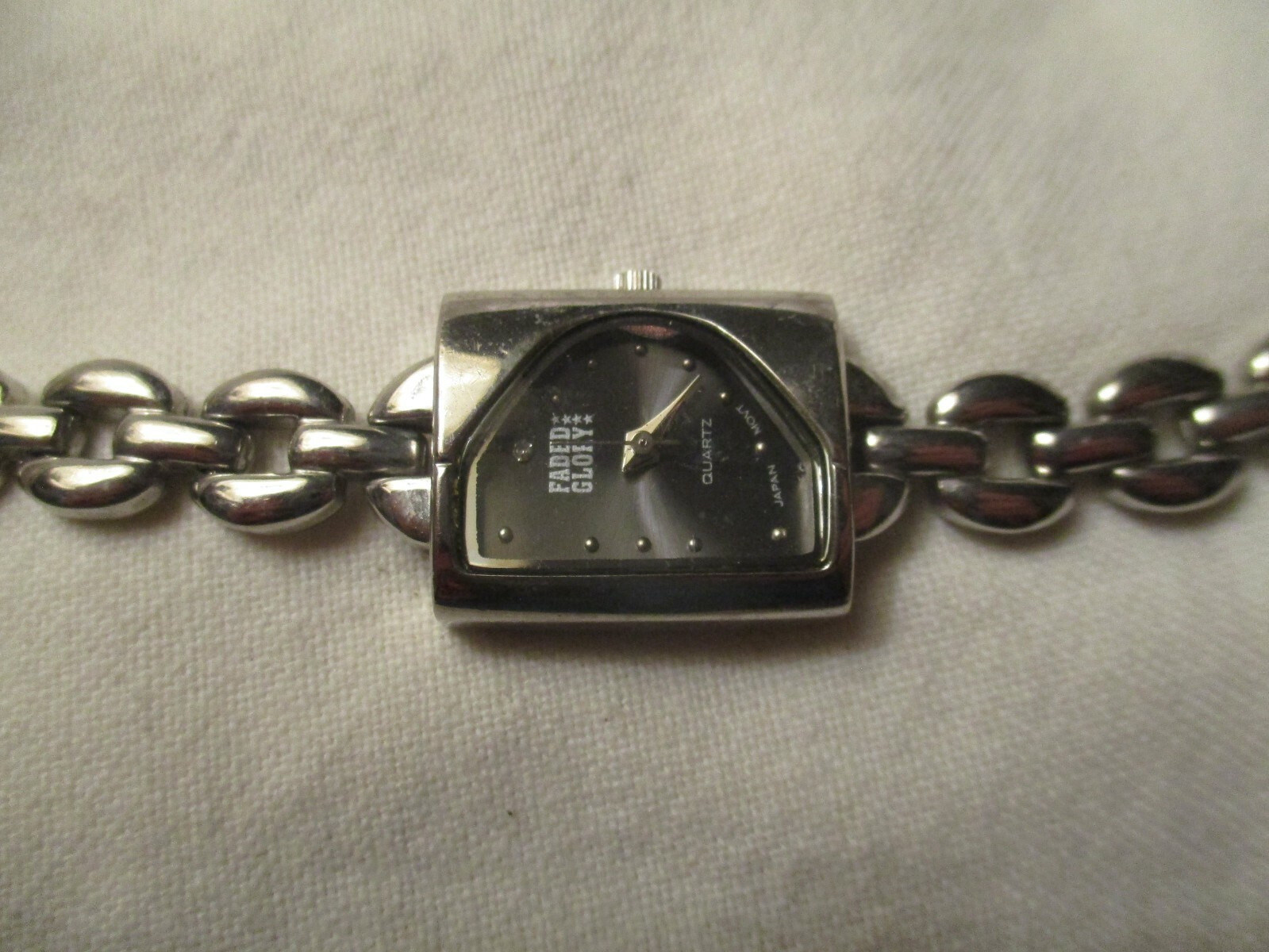 Faded Glory Watch Rectangular Face Silver Toned L… - image 1