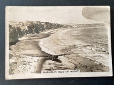Senior Service "Holiday Haunts By The Sea" B&W large card 1938 #17 Shanklin