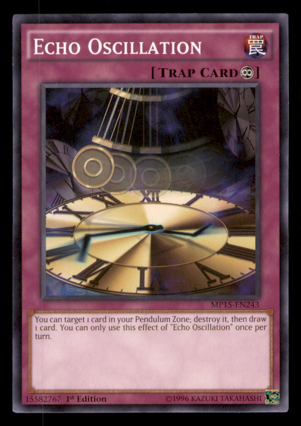 Yugioh Echo Oscillation #MP15-EN243 2015 Mega-Tins Mega Pack LP