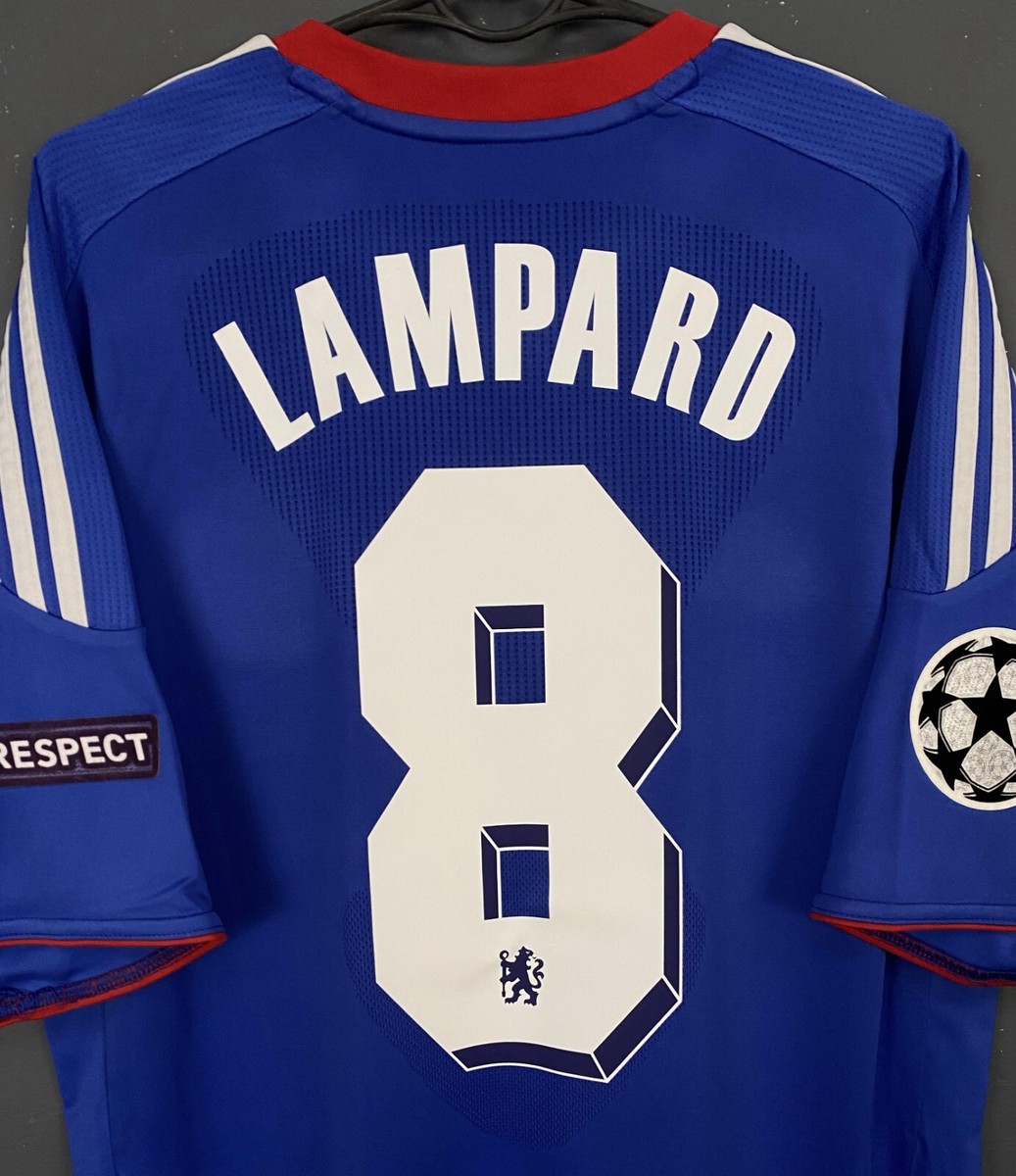MEN'S FC CHELSEA 2010/2011 LAMPARD #8 UEFA SOCCER FOOTBALL SHIRT