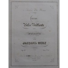 Herz Jacques Grande Valse Brillante Piano