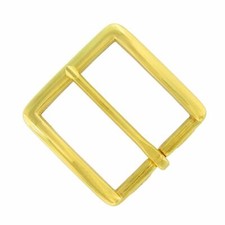 Classic Buckle Gold Color Solid Brass Buckle fits 1-1/2" 38mm Wide Belt