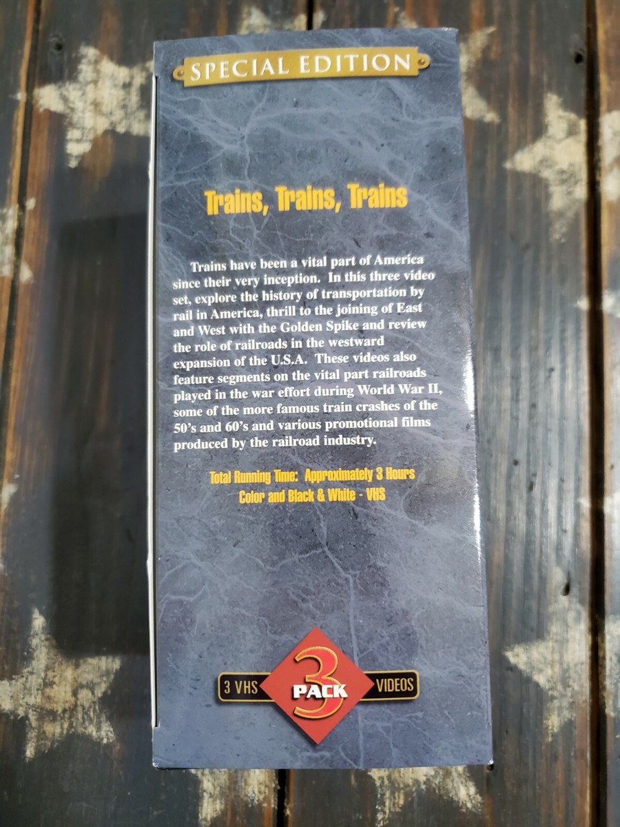Trains Trains Trains VHS 3-Tape Set #38233 | eBay