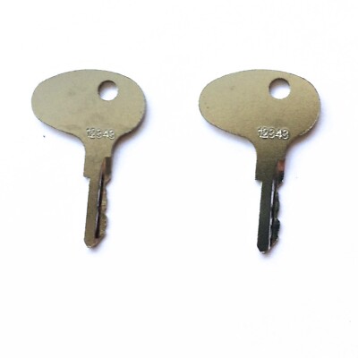 2 CAT Caterpillar Mitsubishi Forklift Ignition Keys Part 5049 | eBay