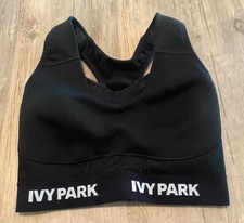 Ivy Park Beyonce brand Size XXS black sports bra Logo workout wear top Padded
