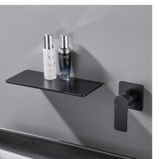 Zalerock Single-Handle Rectangular Waterfall Wall Mounted Bathroom Faucet