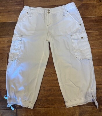 Women's DKNY Active Capri / Cropped Pants - Vintage - Size 4 - White - Preowned!