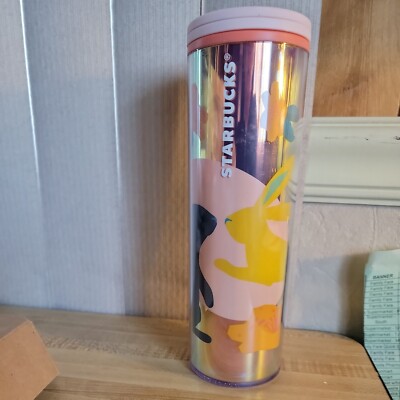 Starbucks Easter Spring 2021 Tumbler Mug Insulated 16oz Tumbler Bunny  Flowers | eBay