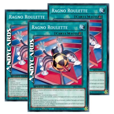 3x SPIDER ROULETTE (SPEED DUEL)   (Roulette Spider)   Common   SBC1 ITB10   1Ed