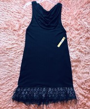 NWT Alice + Olivia Ostrich Feathers Hemed sleeveless Mini Dress. Size SP