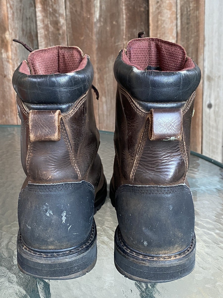 Cabelas Gore Tex Leather Hiking Work Boots Mens 12 EE Brown Waterproof Lace Up Cabelas Gore-Tex Thinsulate Insulated Leather Hiking Hunting  main image 3
