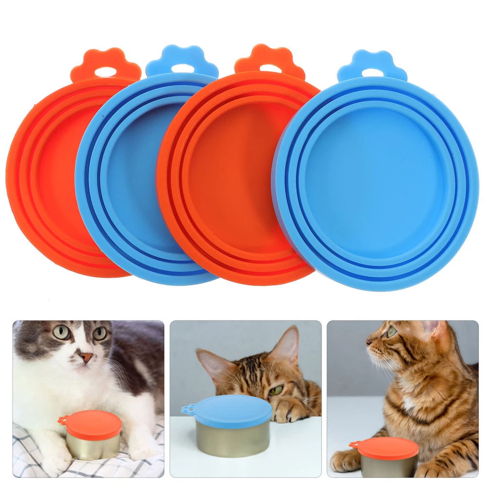 4Stück Haustier Dosen Deckel Hundefutter Dosendeckel für Nassfutter Katzenfutter - Bild 2 von 4