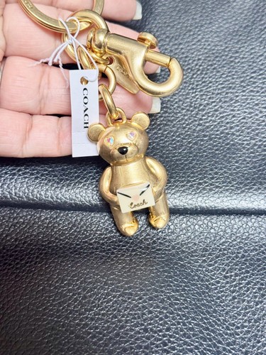 COACH C7750 Valentine's Day 3D Keychain Bear Bag Charm With Love Letter NWT - Picture 2 of 7