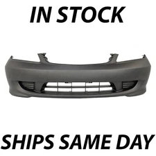 NEW Primered - Front Bumper Cover for 2004 2005 Honda Civic Sedan / Coupe 04 05