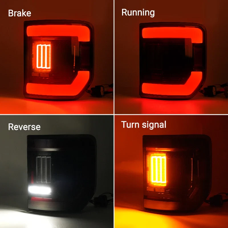 Lighting Flush Mount LED Tail Lights For Jeep Gladiator JT 2019-2022 2023 2024 Foto 2 de 4