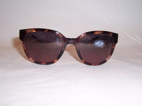 NEW COSTA DEL MAR SALINA SUNGLASSES TORTOISE/ROSE GRADIENT 580G $239 POLARIZED - Picture 4 of 9