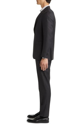 CANALI Kei Men's Slim Fit 100% Wool Dark Grey Suit, 48 R (58 EU) FITS 46 R NWOT - Picture 12 of 18