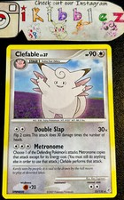 Clefable 22/130 LP Non Holo Rare Diamond and Pearl Pokémon Card!