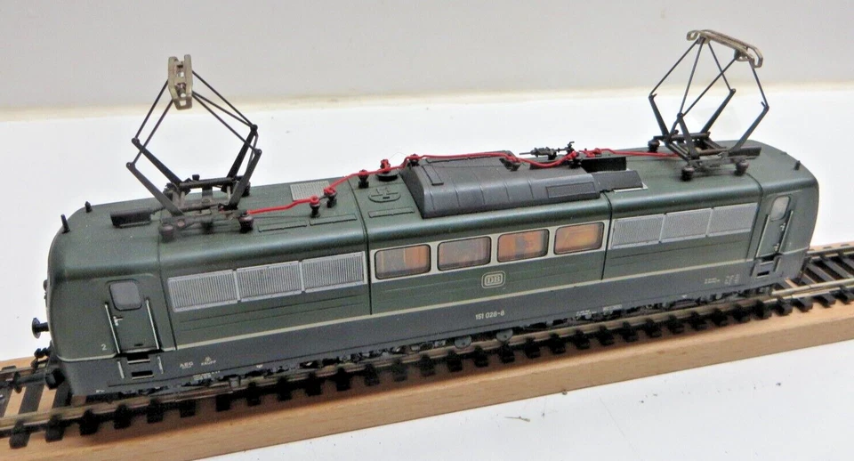 Röwa 1420 H0 DC Elektrolok BR 151 015-5 der DB grün Lichtwechsel geprüft