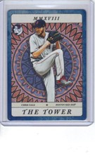 CHRIS SALE 2018 Gypsy Queen Tarot of the Diamond Indigo Variation 7/250 Red Sox
