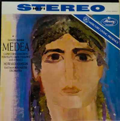 LP Samuel Barber Medea / Capricorn Concerto For Flute, Oboe, Trumpet And String