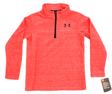 Under Armour Infrared Little Boy's Size 6 Heather Red 1/4 Zip Pullover Fleece
