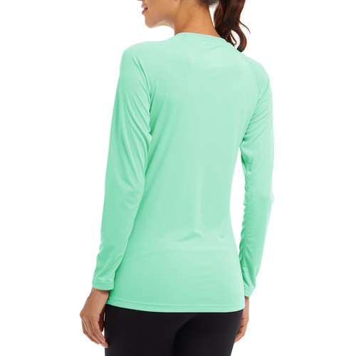 UPF50+ Women's UV Shirts Rash Guard Long Sleeve Outdoor Skin Protection T-Shirts - Picture 117 of 199