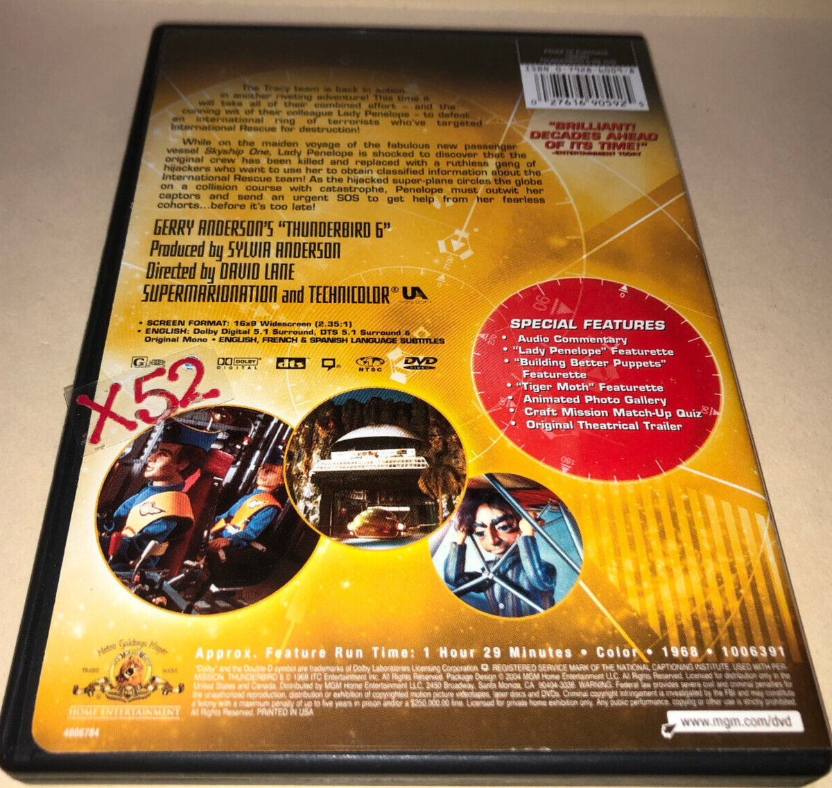 Thunderbird 6 DVD second Thunderbirds movie Gerry Anderson
